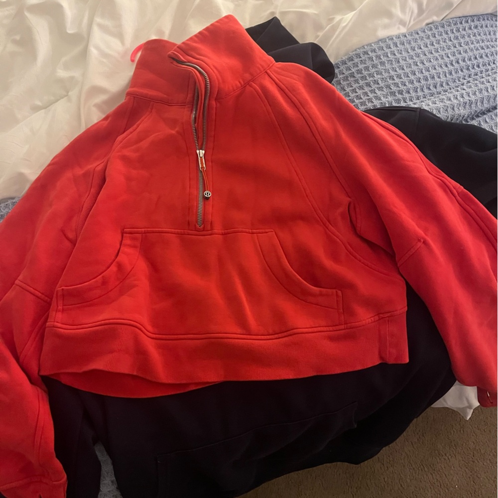 lululemon athletica Red Sweatshirt